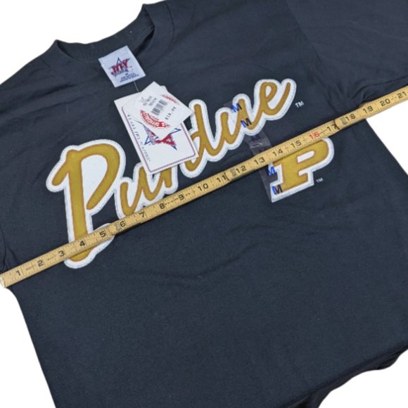 Black Purdue College T-shirt (Tee Shirt) Short Sleeve NWT Medium - Picture 14 of 15